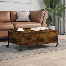  Coffee Table Smoked Oak Engineered wood, powder-coated steel