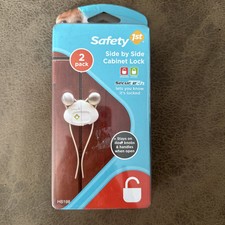 Safety 1st Side by Side Cabinet Baby Lock Cabinet Security Pack of 2 NEW