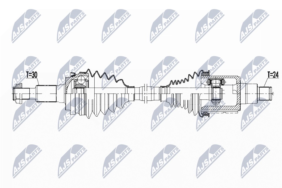 Drive Shaft Front Right for PORSCHE PANAMERA 971 16- NTY OE Reference - Image 9