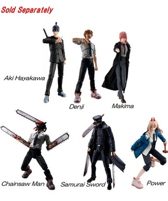 CHAINSAW MAN フィギュア 6個セット BANDAI Chainsaw Man S.H.Figuarts Action Figure TV Animation DENJI