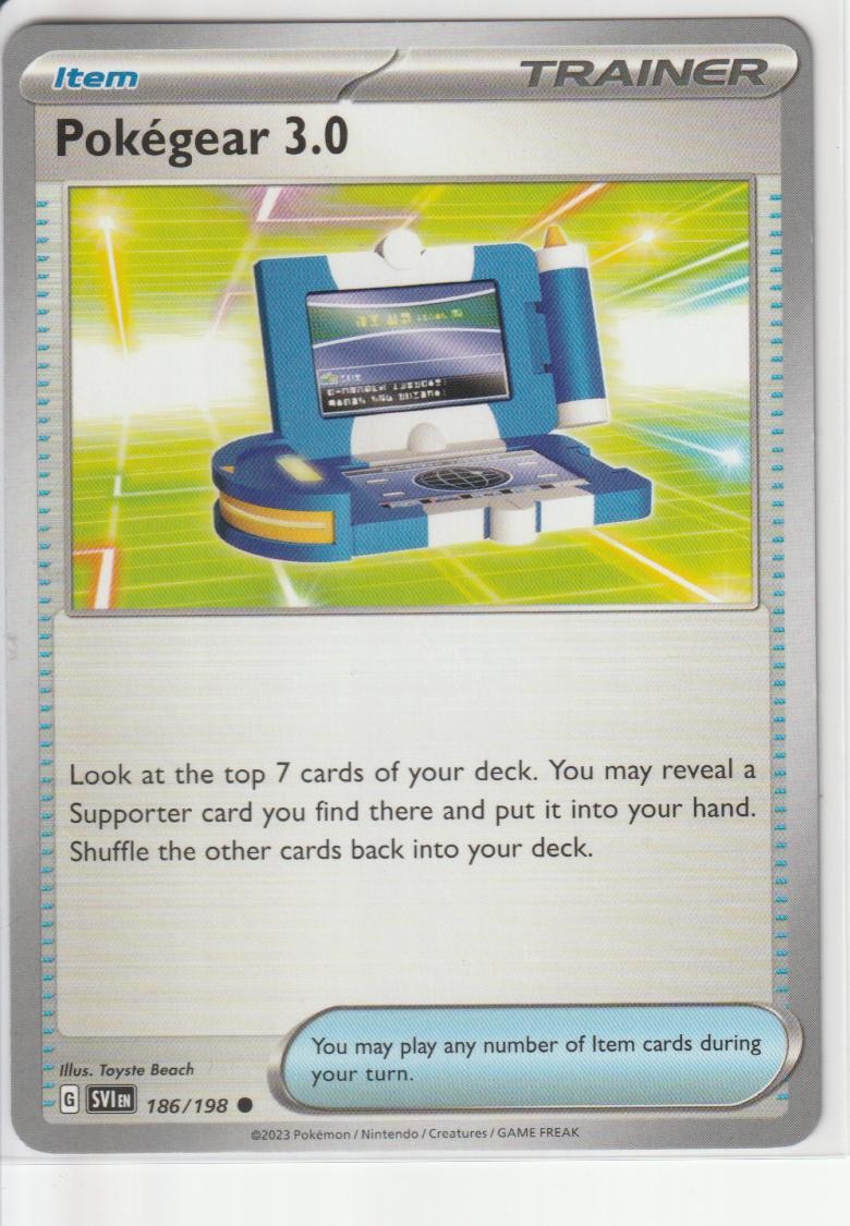 Pokegear 3.0 186/198 Scarlet & Violet Pokemon Near Mint