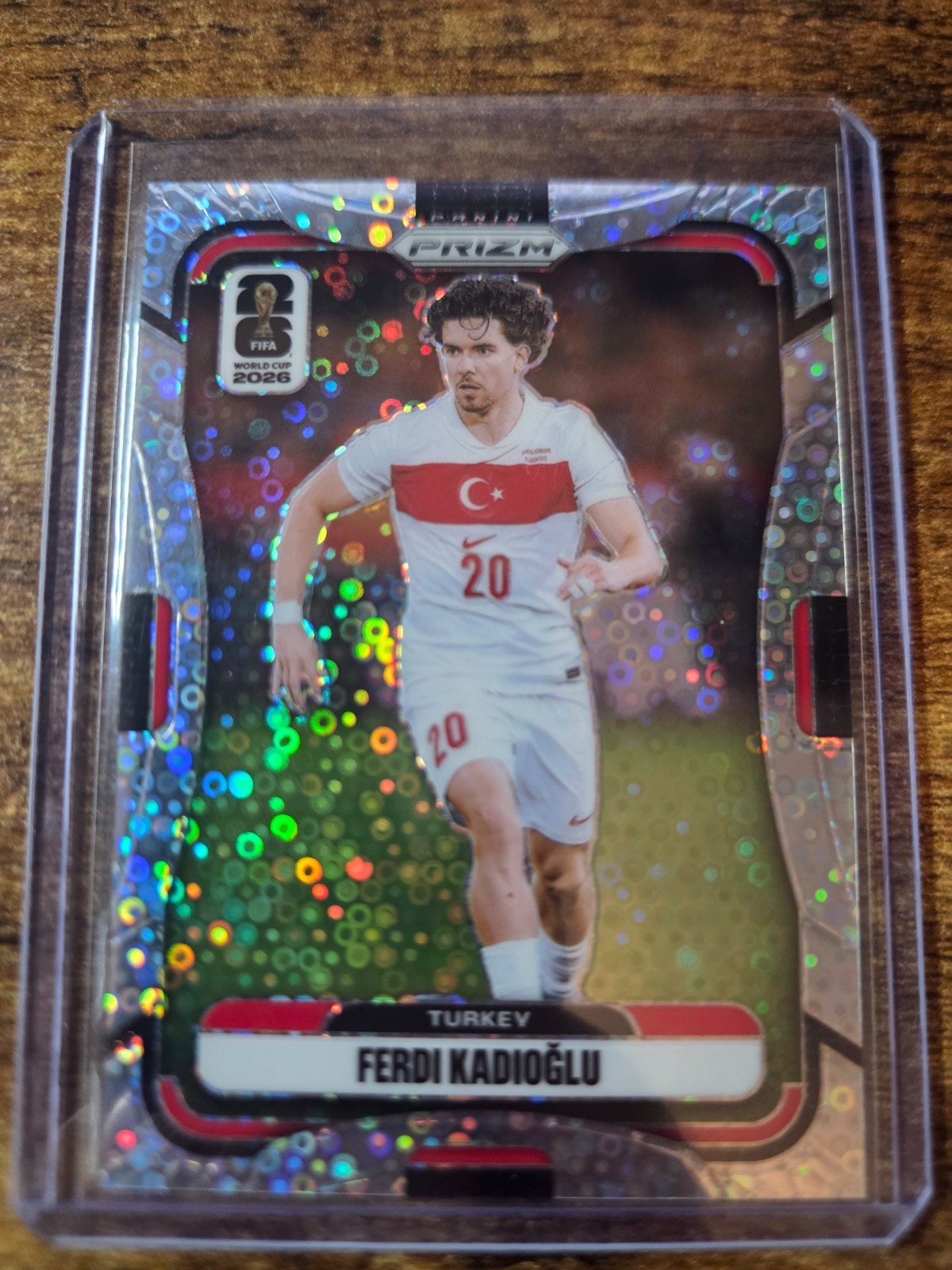 2026 Panini Prizm FIFA World Cup Ferdi Kadioglu Disco Prizm #492 Turkey
