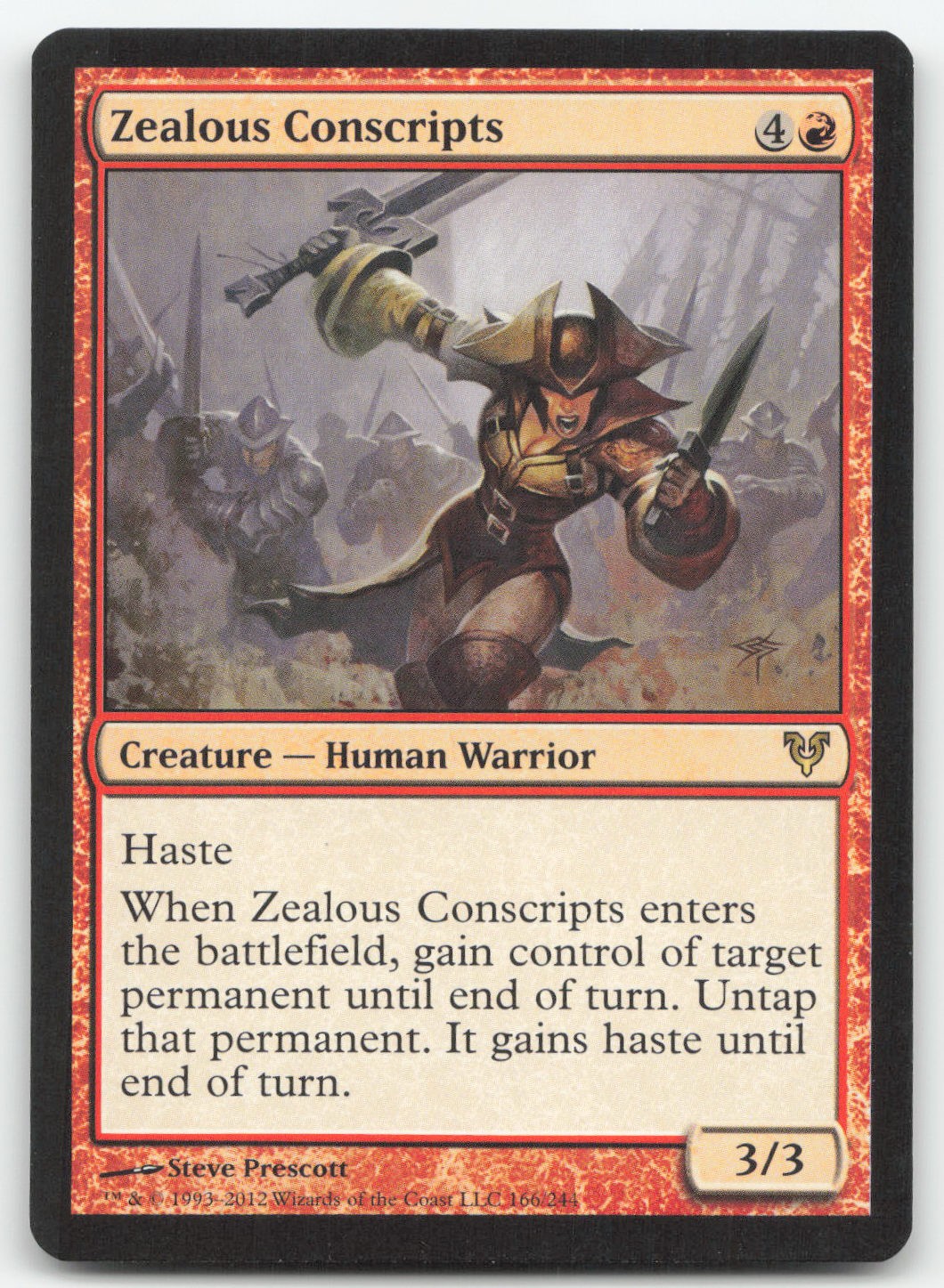 Zealous Conscripts (166) - Avacyn Restored - MTG LP