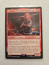 Duchess, Wayward Tavernkeep - Fallout - LP - Rare - Legendary Creature - MTG 