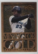 1996 Fleer Metal Universe Mining for Gold Charles Johnson #7 4al