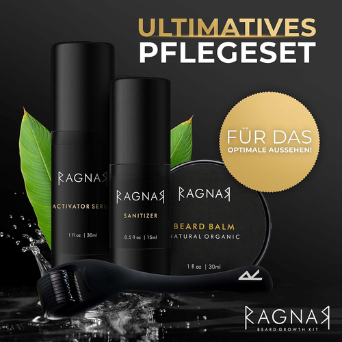 RAGNAR - Bart Set | Bartwuchsmittel Für Männer | Bartwuchs Fördern | Bartlücken - Bild 7 von 12