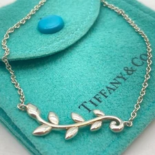 Tiffany & Co. Olive Bracelet Chain 925 Silver 6 3/4" 2.5g