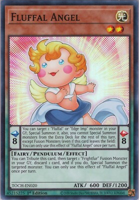Fluffal Angel NM TOCH 1st Toon Chaos Yugioh