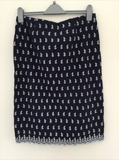 Nina MURATI Navy Blue Skirt Size Large Length 24 Inches