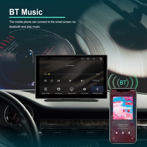 9in Touch Screen Radio Car Stereo CarPlay Android AUTO Smart Player Bluetooth FM - Bild 9 von 13