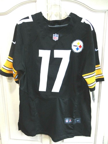NEW Boys Nike Pittsburgh Steelers #17 Mike Wallace Stitched Black Jersey Small - Picture 3 of 5
