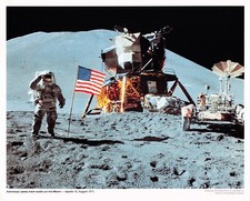 Astronaut James Irwin Walks On Moon Apollo 15 August 1971 NASA Space Vtg Photo