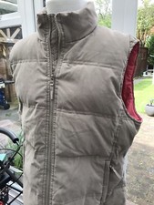 Tayberry Body Warmer Gilet 50% Duck Down & 50% Feather Lining Size L Beige