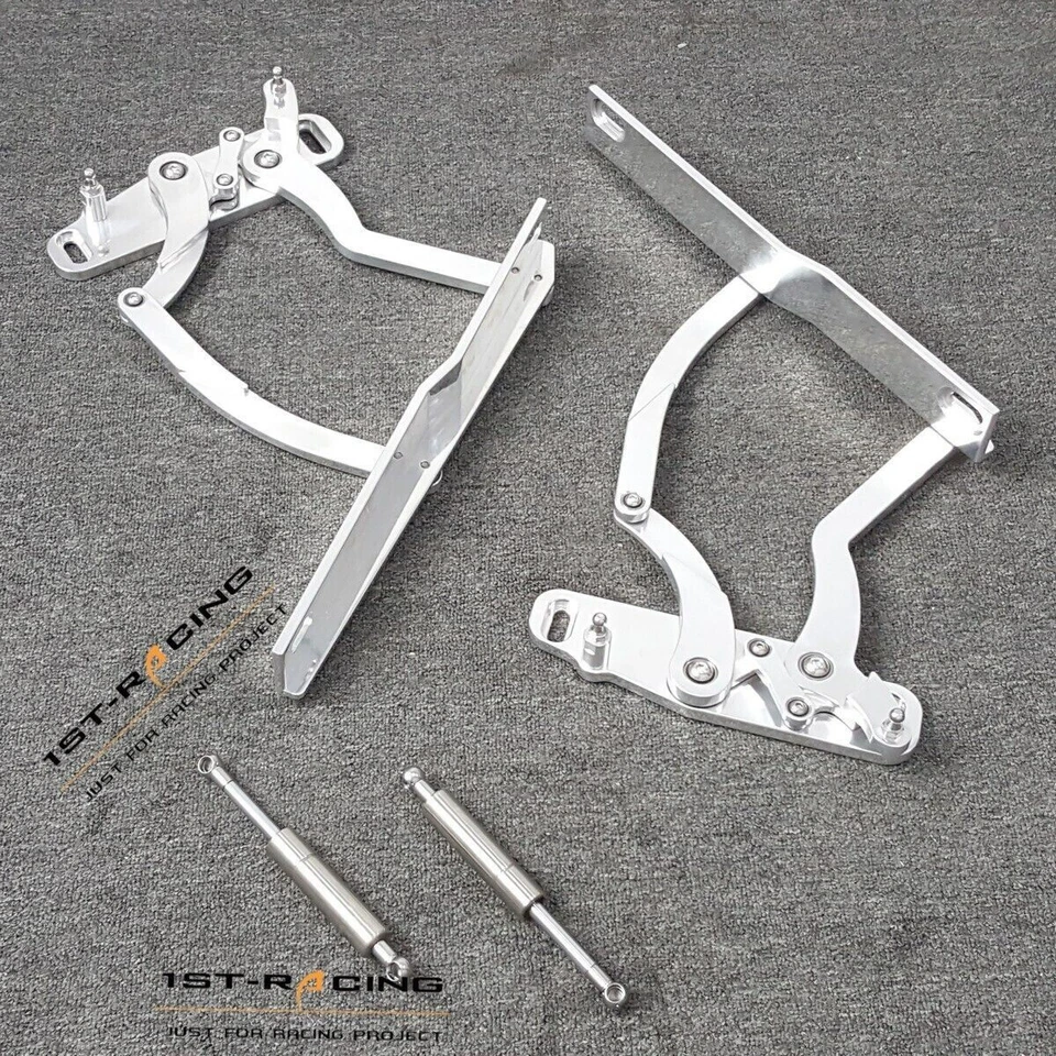 Par de bisagras de capó de aluminio Billet para Chevrolet Camaro Pontiac Firebird 1970-1981 Foto 3 de 4