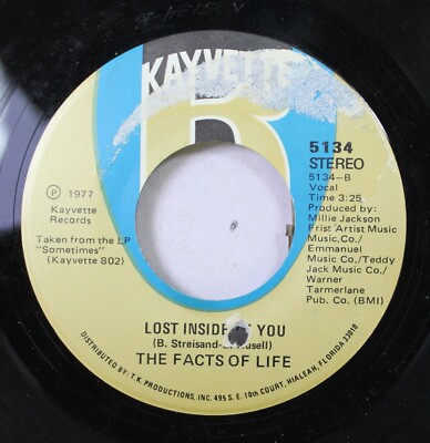 Soul Nm! 45 The Facts Of Life - Lost Inside Of You / Looks Like We Made It On Ka