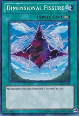 Yugioh LCGX-EN215 Dimensional Fissure NM Ultra Rare VERY HARD TO FIND + BONUS!!