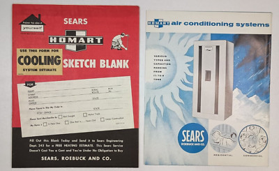 1956 Sears HOMART Air Conditioning Systems Brochure | MCM Vintage