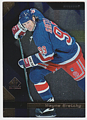 1997-98 SP AUTHENTIC SAMPLE #99 HEADER WAYNE GRETZKY L. A. Kings