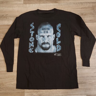 Vintage 1998 Stone Cold Steve Austin 3:16 Black Longsleeve Youth