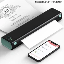 Phomemo M08F Portable Bluetooth Thermal Printer for 8.5" X 11" US Letter LOT