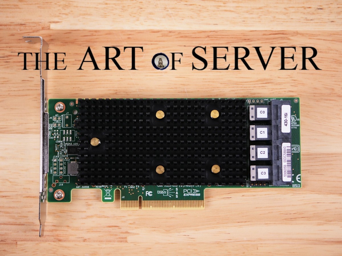 Lenovo 430-16i (LSI 9400-16i) 12Gbps Tri-Mode SAS SATA HBA P24 IT