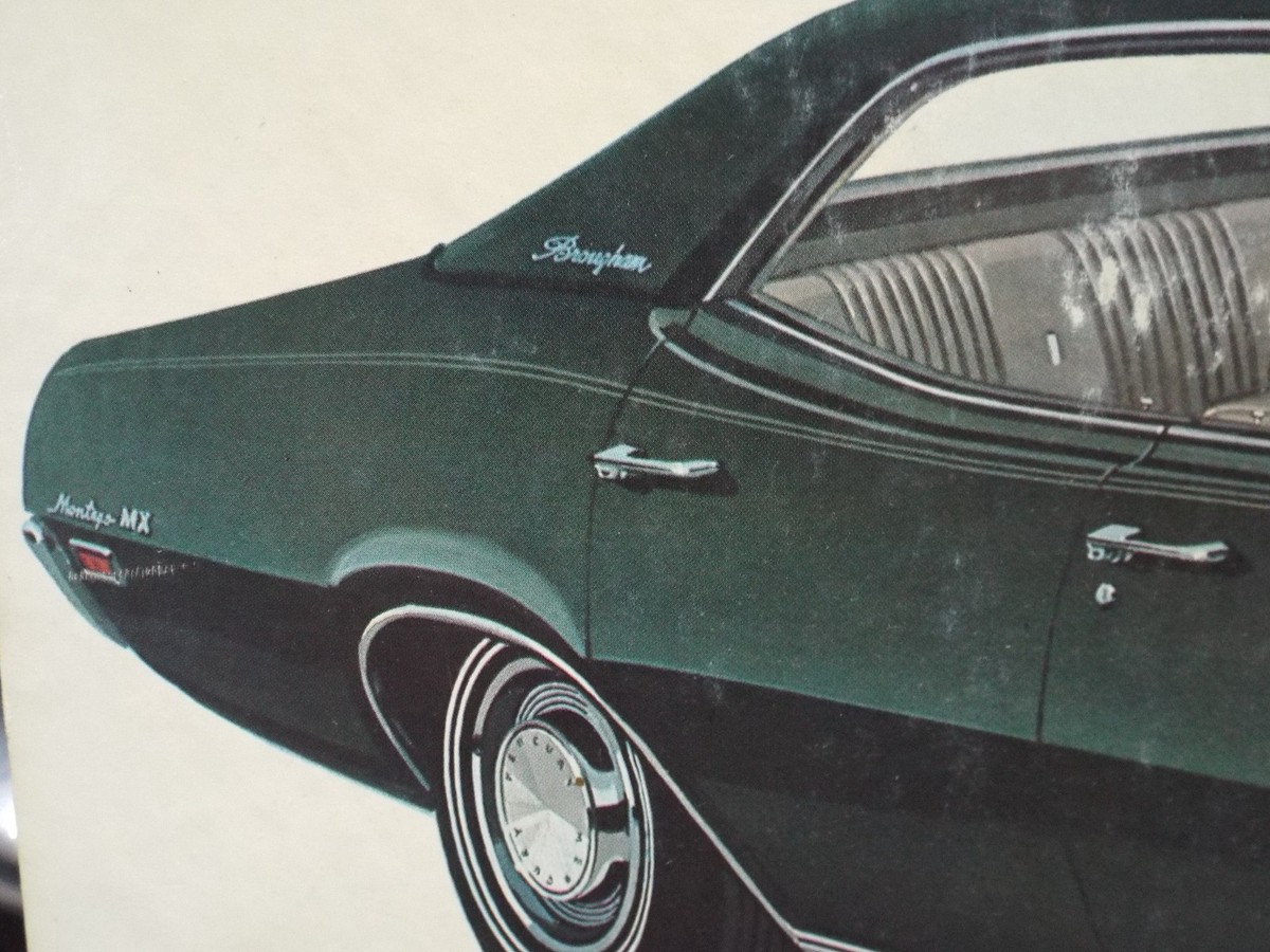 Dealer Showroom Promo Poster 1970 Mercury Montego MX Brougham