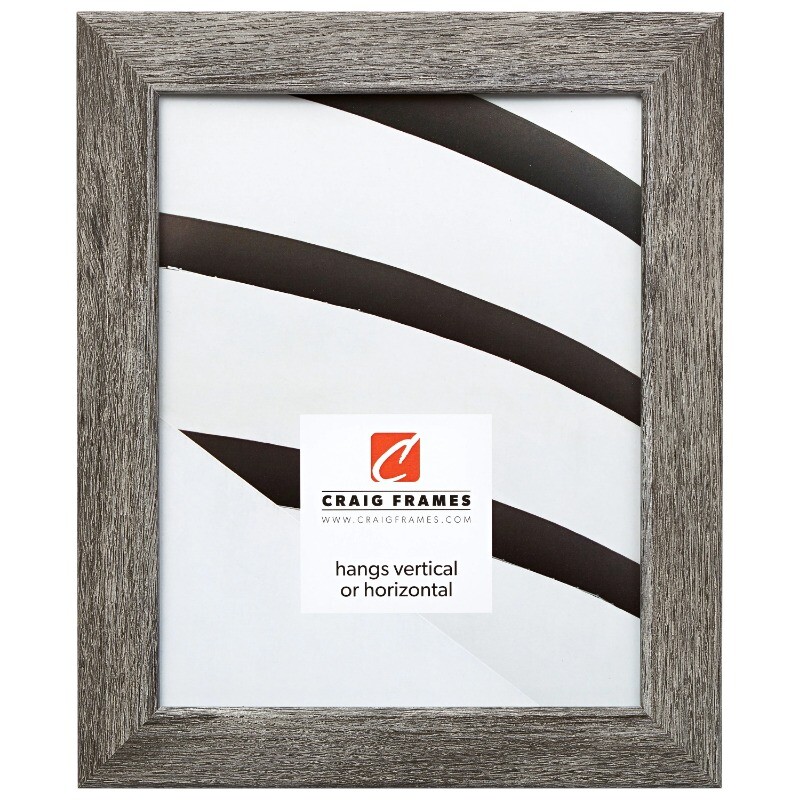 Craig Frames Bauhaus 125 Rustic Gray Barnwood 18x24 Inch Picture Frame