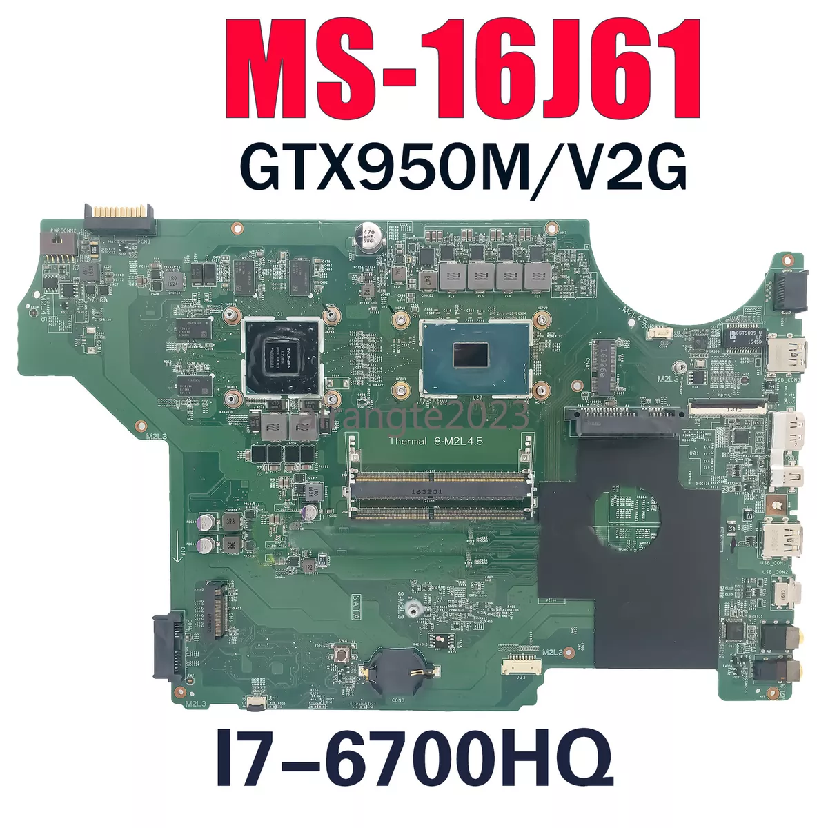 MS 16J61 Laptop Motherboard For MSI Cx62 MS 16J6 GL62 PE62 I7