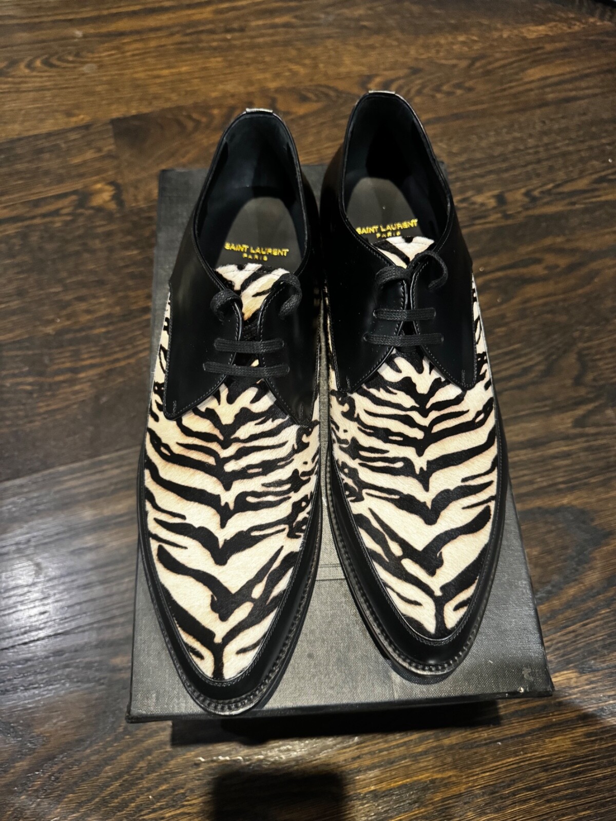 Saint Laurent Pony Derby Uomo Taglia 44 NUOVO DI ZECCA!