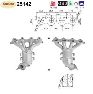   Katalysator für KIA Cee´d und Venga, Euro 5