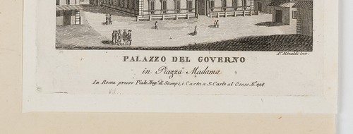 RINALDI (19.Jhd) nach Unbekannt (19.Jhd), PALAZZO DELLA CURIA INNOCENZIANA, KSt. - Bild 5 von 5