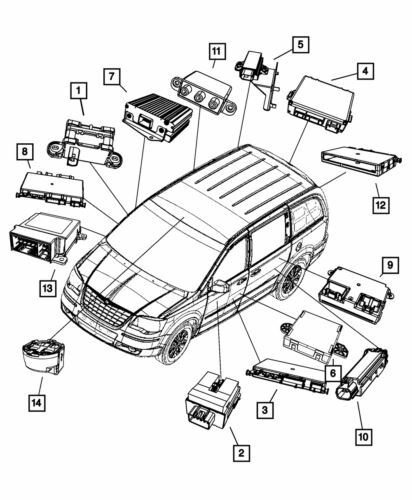 Módulo de inversor de potencia para Chrysler Town & Country 2007-2017 (N/P 5026278AB)