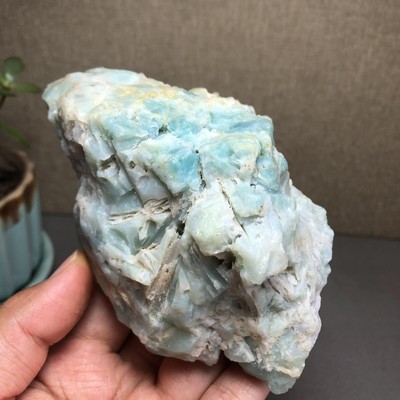 NATURAL Amazon gemstone quartz Crystal rough Mineral specimens 482g A3226