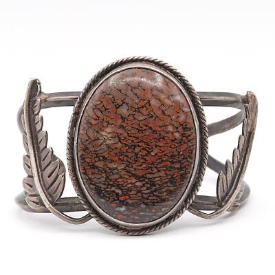 Vintage Indianer Navajo Sterlingsilber Dinosaurier Knochen Manschette Armband