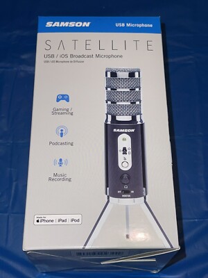 Samson Satellite USB/iOS Phone Tablet Recording Podcast Broadcast Microphone