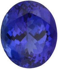 Natural Extra Fine Deep Blue Purple Tanzanite - Oval - Tanzania - AAA Grade