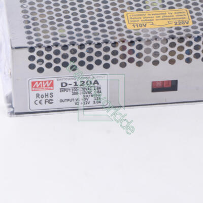 1PC D-120A Switching Power Supply Double Output 5V 12A 12V 5A for Meanwell