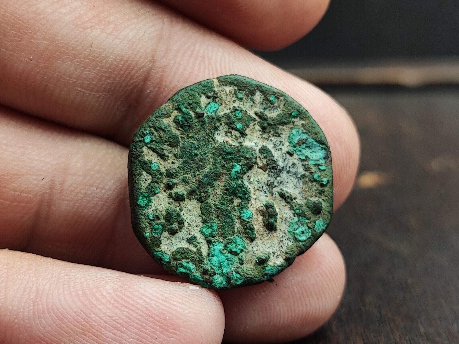 AA Ancient 1 Tetradrachm 80-100 Kushan Empire (60-375) Bronze Vima Takto  CN-3Y