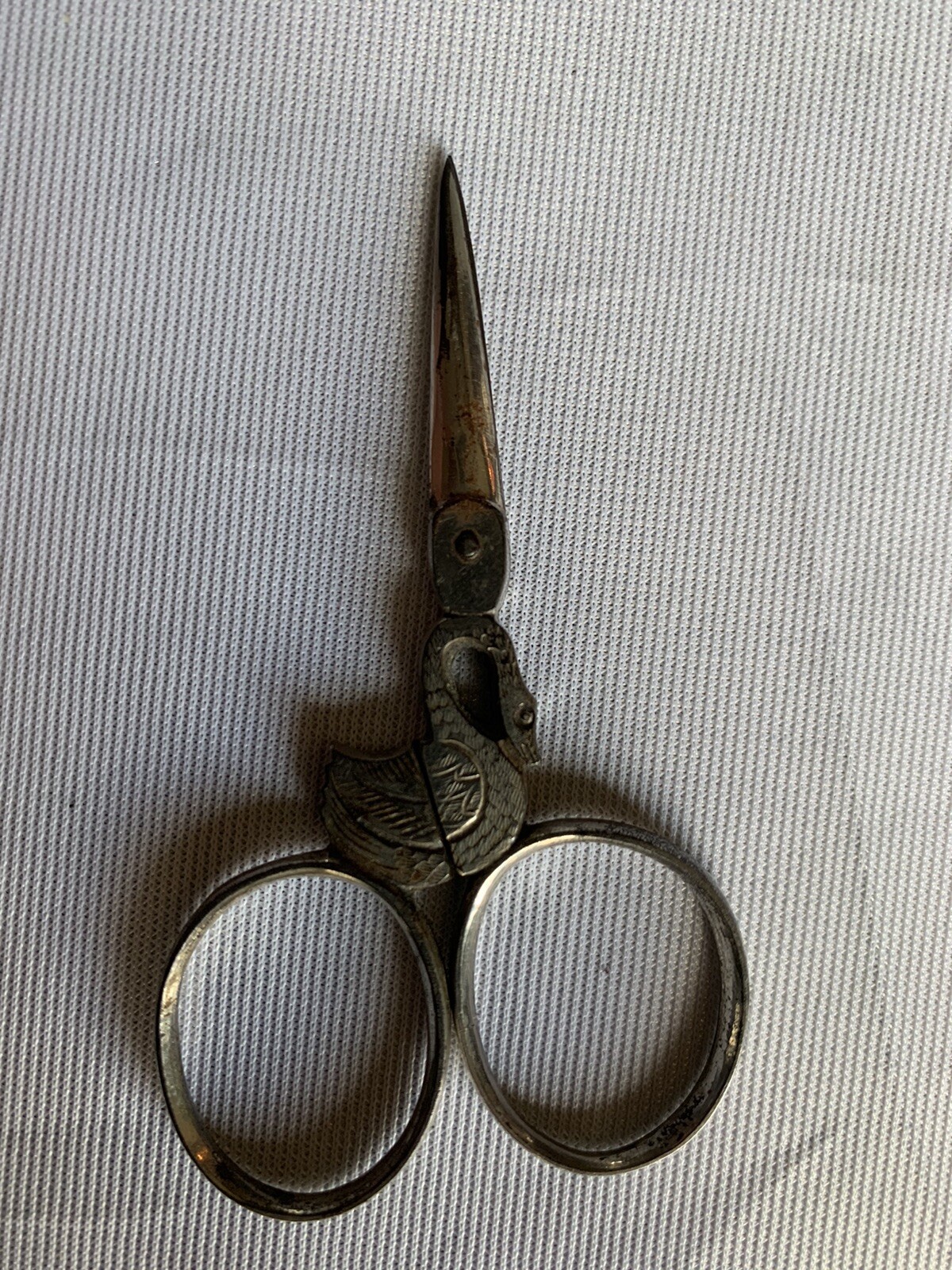 Vintage Steel Swan Shaped Embroidery Scissors eBay
