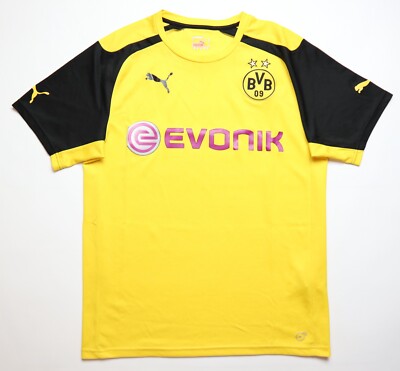 BVB BORUSSIA DORTMUND 2016/2017 CUP FOOTBALL SHIRT SOCCER JERSEY KIT PUMA MENS M