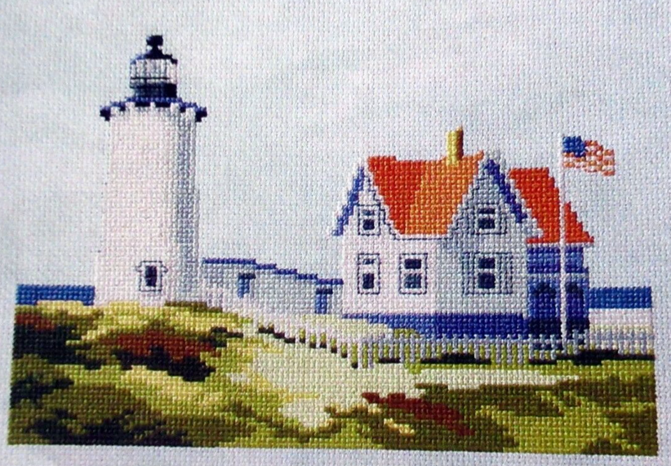 Windbreak Lighthouse In Bloom CROSS STITCH PATTERNS eBay