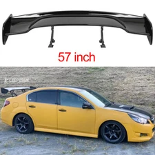 57" Adjustable Rear Trunk Spoiler Wing Lip GT GT Racing For Subaru Legacy Sedan