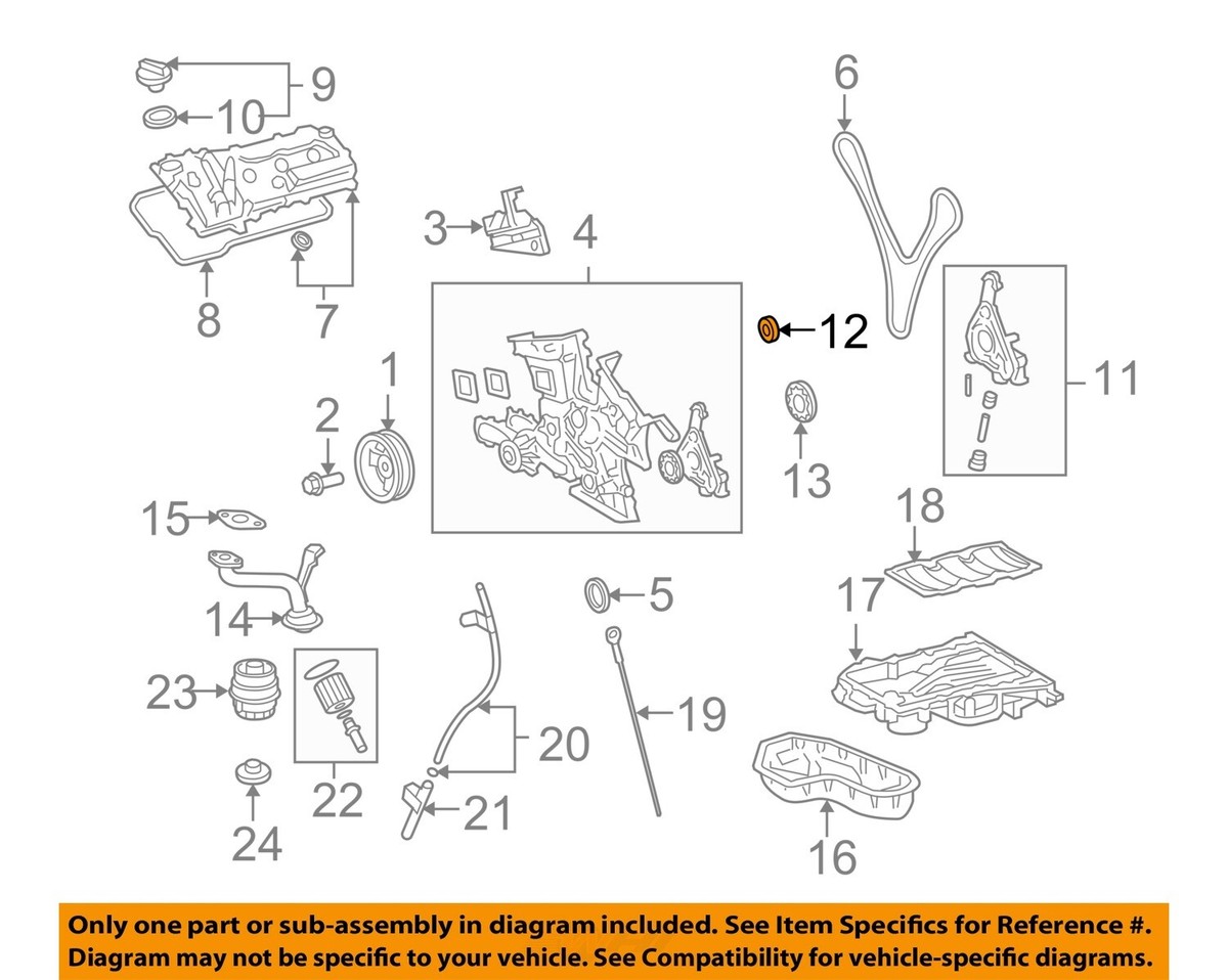 Lexus TOYOTA OEM 07-15 RX350 Engine Oil Pump-Gasket 151930P010 | eBay