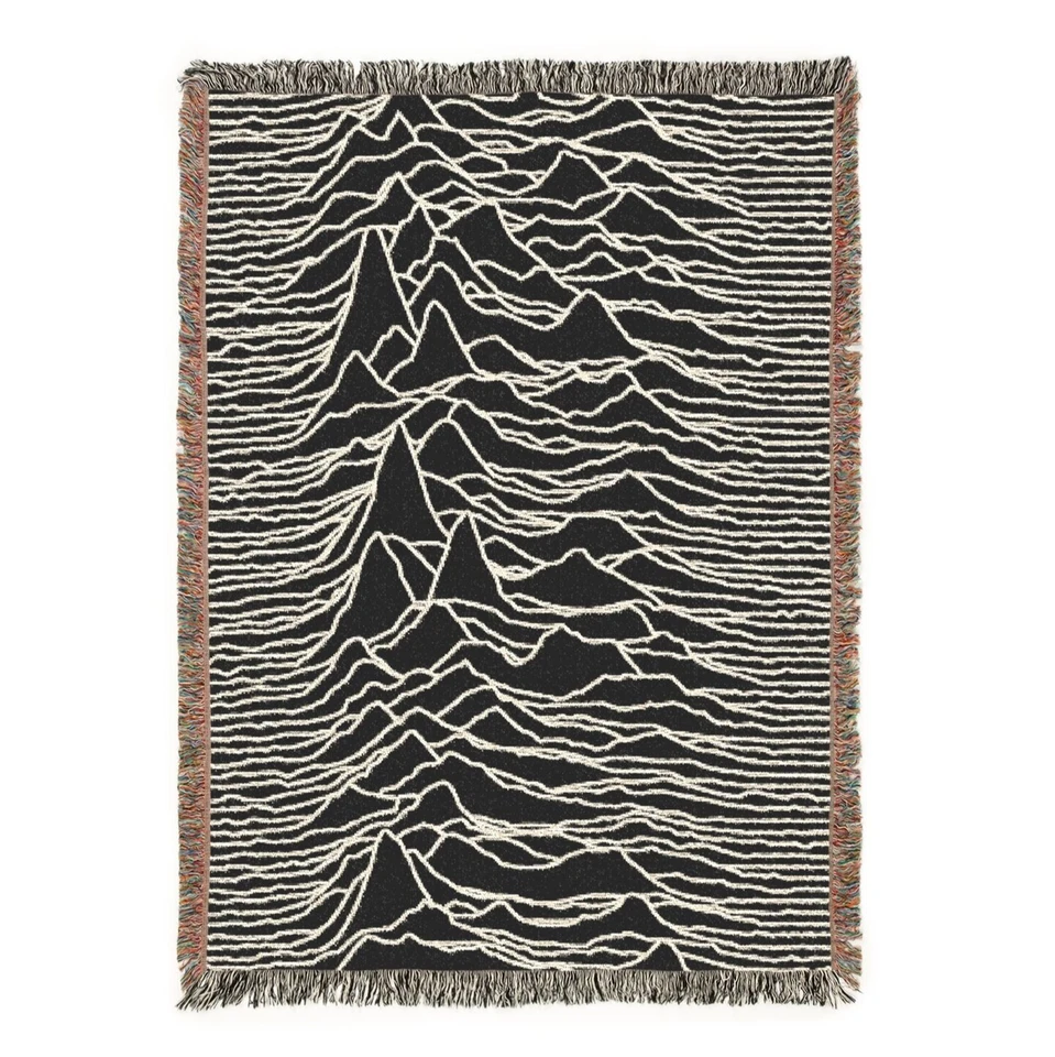 Manta tejida arte Reino Unido Unknown Pleasures Punk Varsovia Goth Avantgarde Joy Division Foto 2 de 2