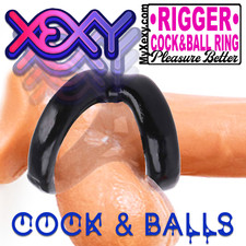 Ball Cock Ring RIGGER Hard Erections Penis Ring Adult Mens Sex Toy Enlarger