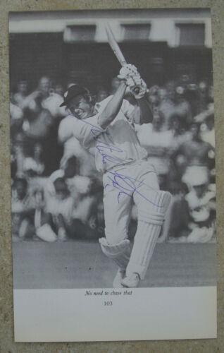 Cricket Autographs - Mike Procter (Gloucestershire) signed magazine picture - Photo 1/2