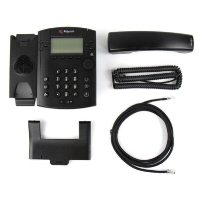 Polycom VVX 300 Series Business Media Desktop Phone - Black (2200-46135-001)