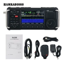 XIEGU X6200 SDR HF/50MHz Full Mode SSB/CW/AM/FM Shortwave Radio w/ 4'' HD Screen