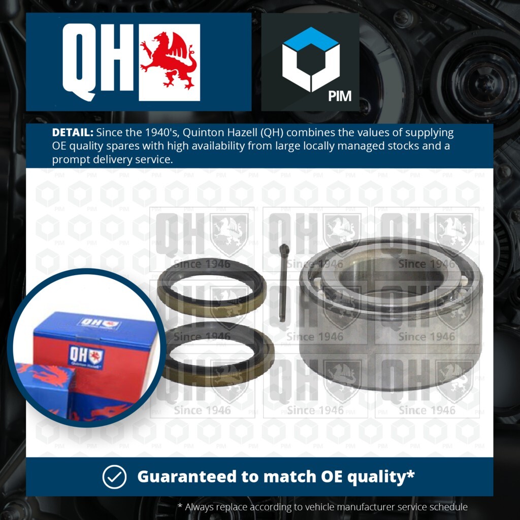 2x Wheel Bearing Kits fits MITSUBISHI COLT Mk4, Mk5 1.6 Front 92 to 98 QH New