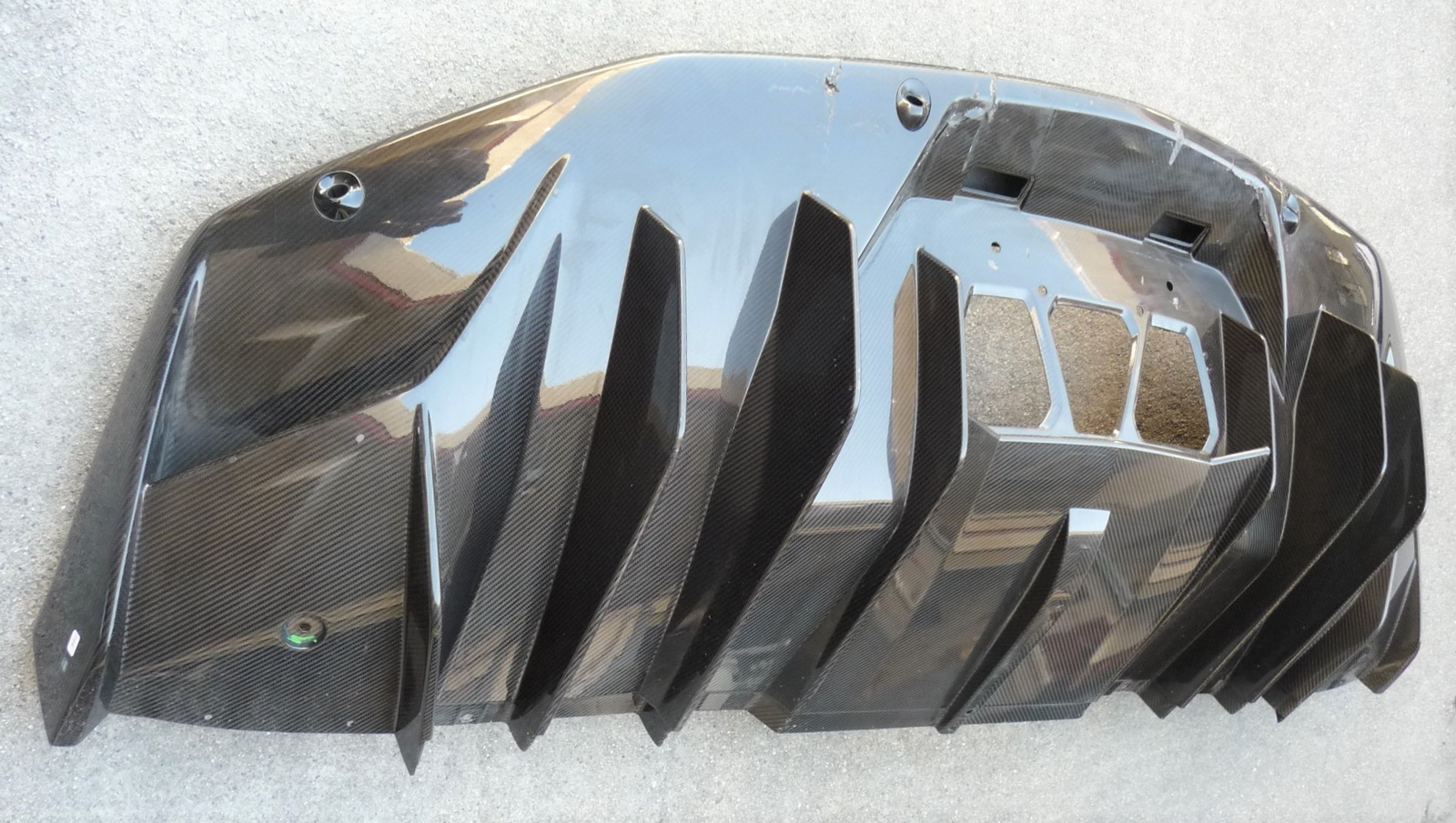 Lamborghini Aventador LP770 SVJ Coupe Rear Lower Diffuser Air Funnel Carbon OEM